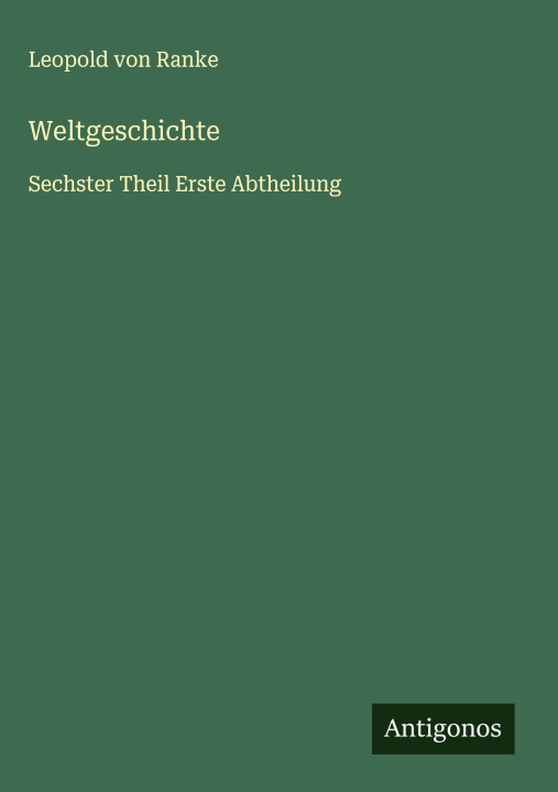 Kniha Weltgeschichte 