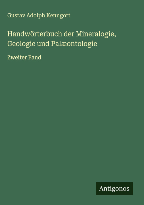 Kniha Handwörterbuch der Mineralogie, Geologie und Palæontologie 
