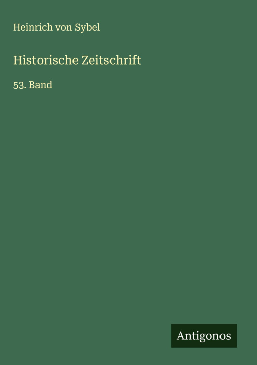 Kniha Historische Zeitschrift 