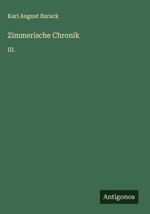 Knjiga Zimmerische Chronik 