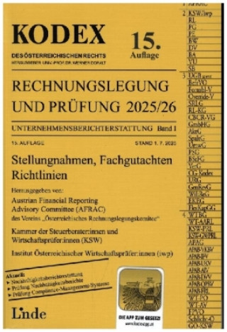Kniha KODEX Rechnungslegung und Prüfung 2025/26 Werner Gedlicka