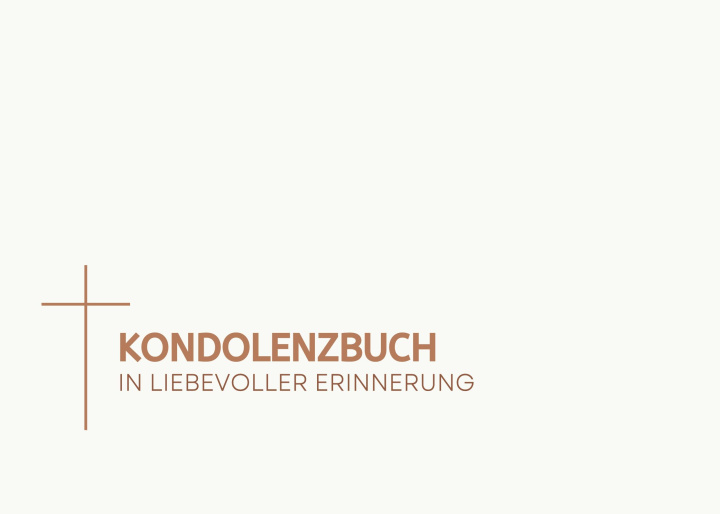 Kniha Kondolenzbuch 