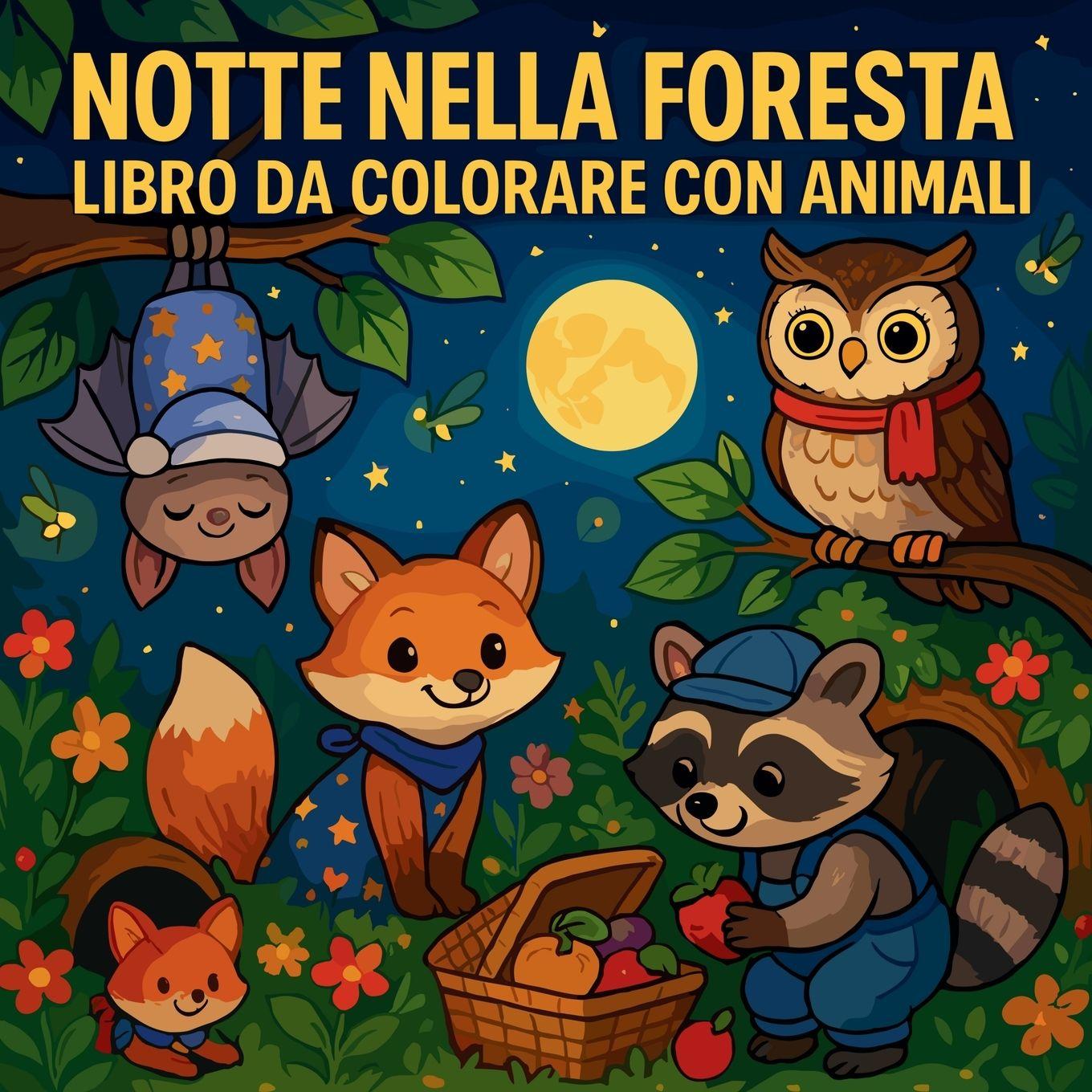 Kniha Notte nella foresta - Libro da colorare con animali Chris Martin