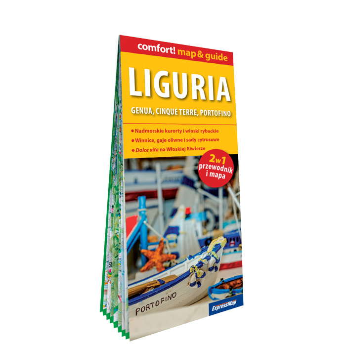 Printed items Liguria map&guide PL laminat 2025 Opracowanie zbiorowe