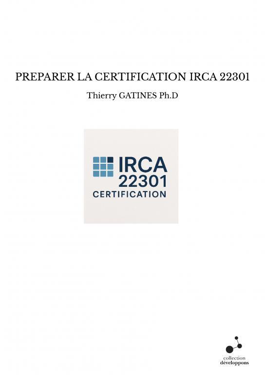 Kniha PREPARER LA CERTIFICATION IRCA 22301 GATINES Ph.D