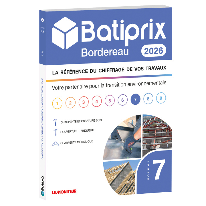 Kniha VOLUME 7 BATIPRIX 2026 GROUPE MONITEUR