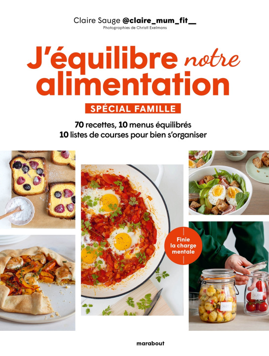 Kniha J'équilibre mon alimentation Claire Sauge @claire_mum_fit__