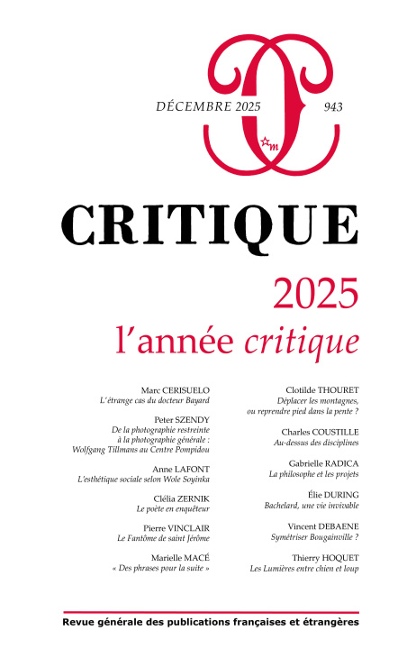 Kniha Critique 943 