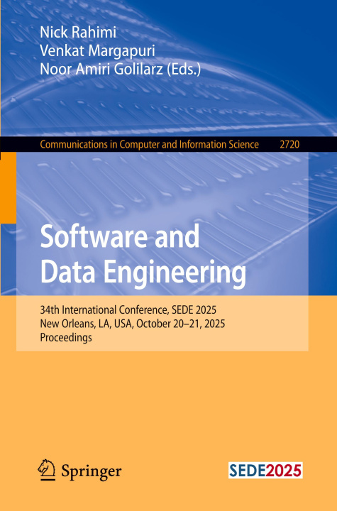 Knjiga Software and Data Engineering Nick Rahimi