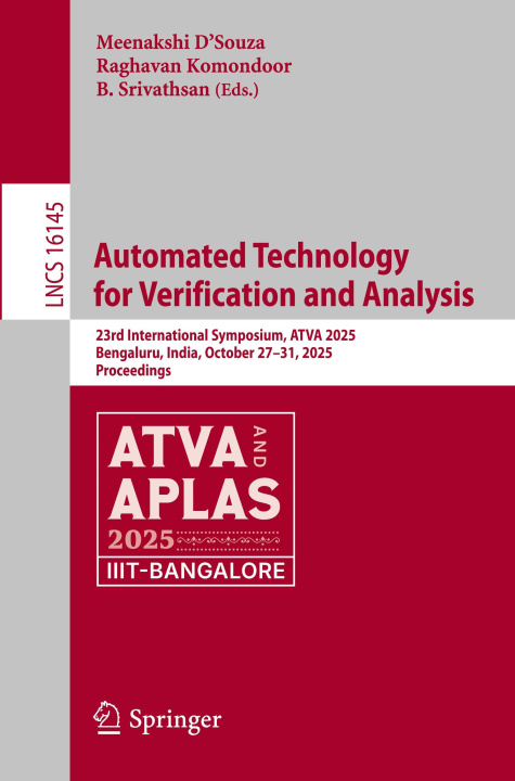 Kniha Automated Technology for Verification and Analysis Meenakshi D´Souza