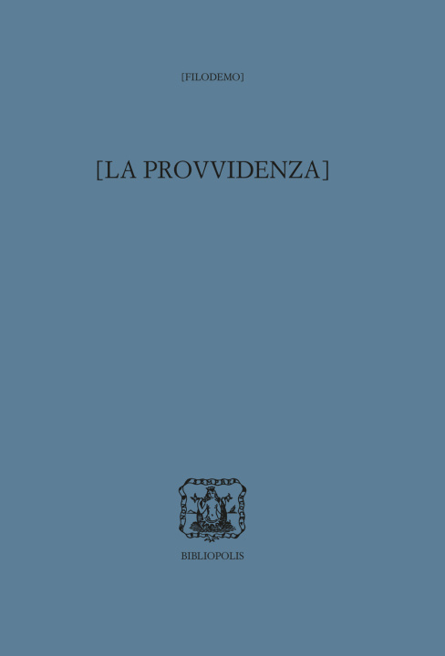 Książka provvidenza Filodemo