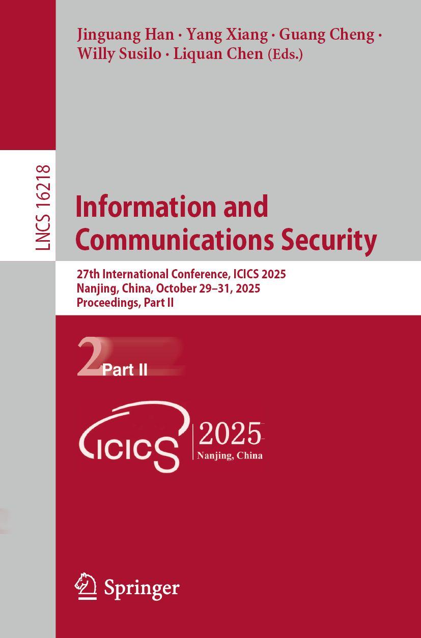 Boek Information and Communications Security Jinguang Han