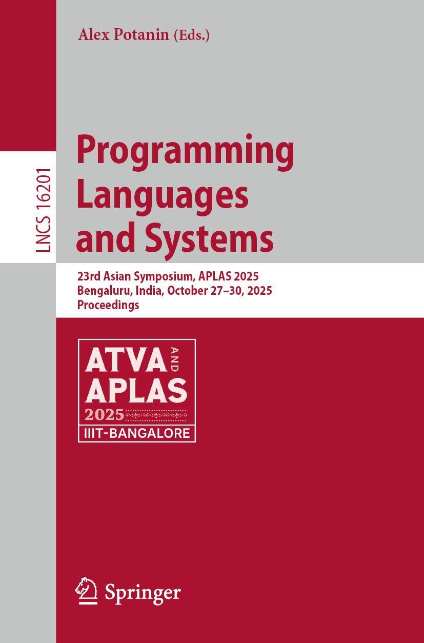 Knjiga Programming Languages and Systems Alex Potanin
