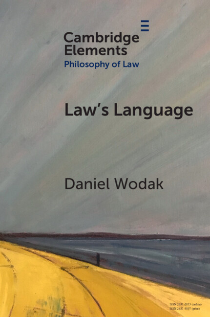 Kniha Law’s Language Daniel Wodak