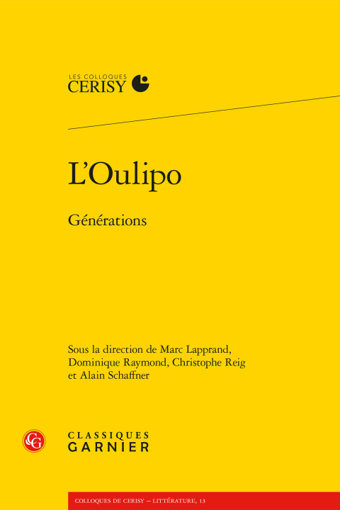 Kniha L'oulipo - générations 