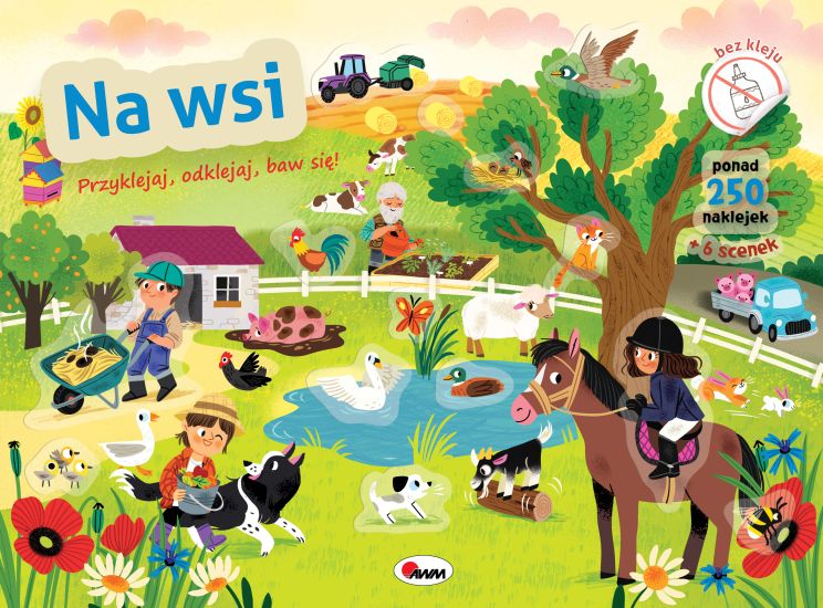 Knjiga Na wsi. Przyklejaj odklejaj baw się Opracowanie zbiorowe