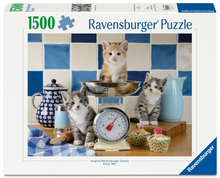 Igra/Igračka Erwachsenenpuzzle 1500 Teile - Kätzchen in der Küche 