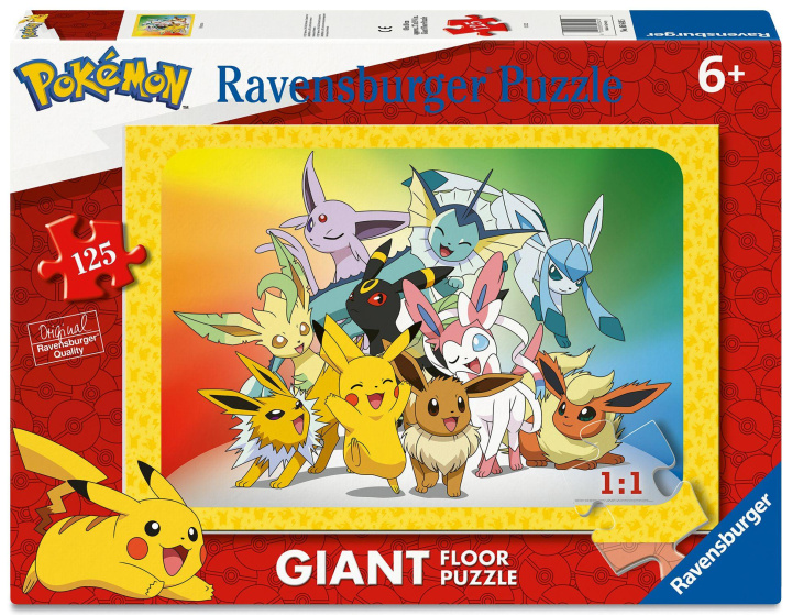 Spiel/Spielzeug Ravensburger Kinderpuzzle 05641 - Pokémon - großes Bodenpuzzle mit 125 Puzzleteilen, für Puzzle-Freunde und Pokémon-Fans ab 6 Jahren 