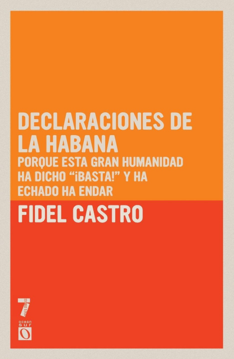 Kniha Declaraciones de la Habana 