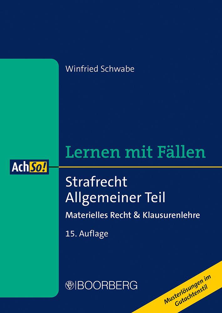 Kniha Strafrecht Allgemeiner Teil Winfried Schwabe