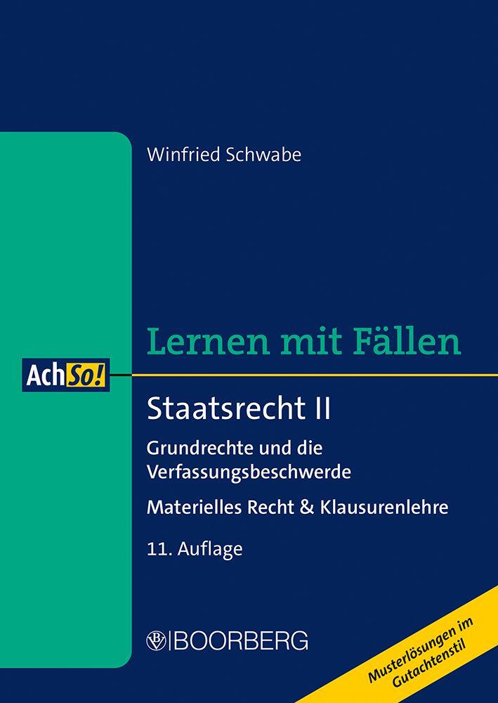 Kniha Staatsrecht II Winfried Schwabe