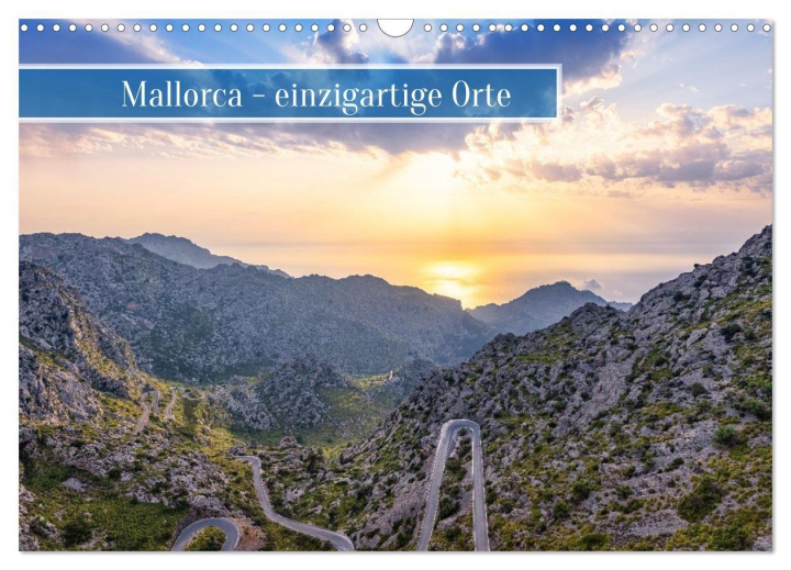 Kalendár/Diár Mallorca - einzigartige Orte (Wandkalender 2026 DIN A3 quer), CALVENDO Monatskalender Calvendo