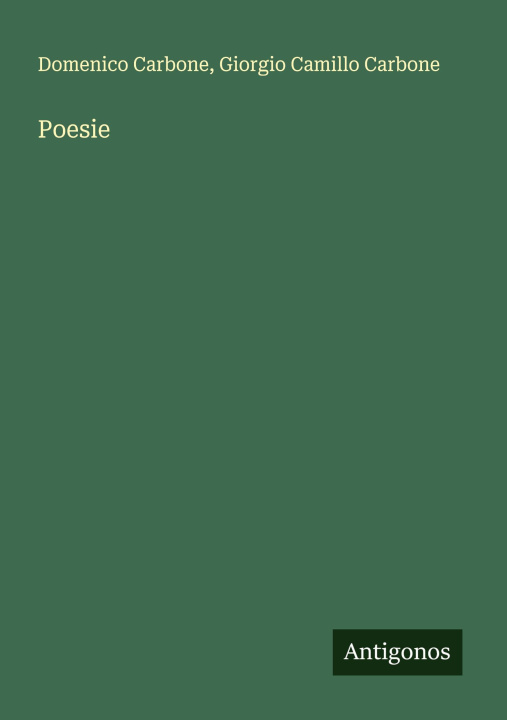 Knjiga Poesie Giorgio Camillo Carbone