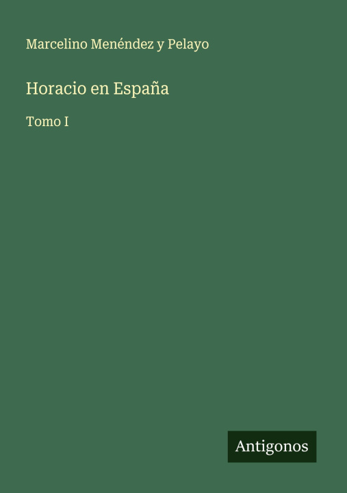 Kniha Horacio en España 