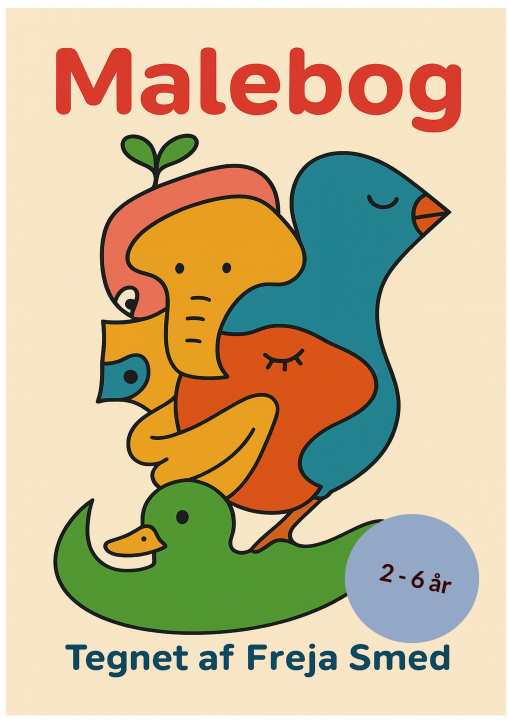 Buch Malebog 2-6 år Freja Smed