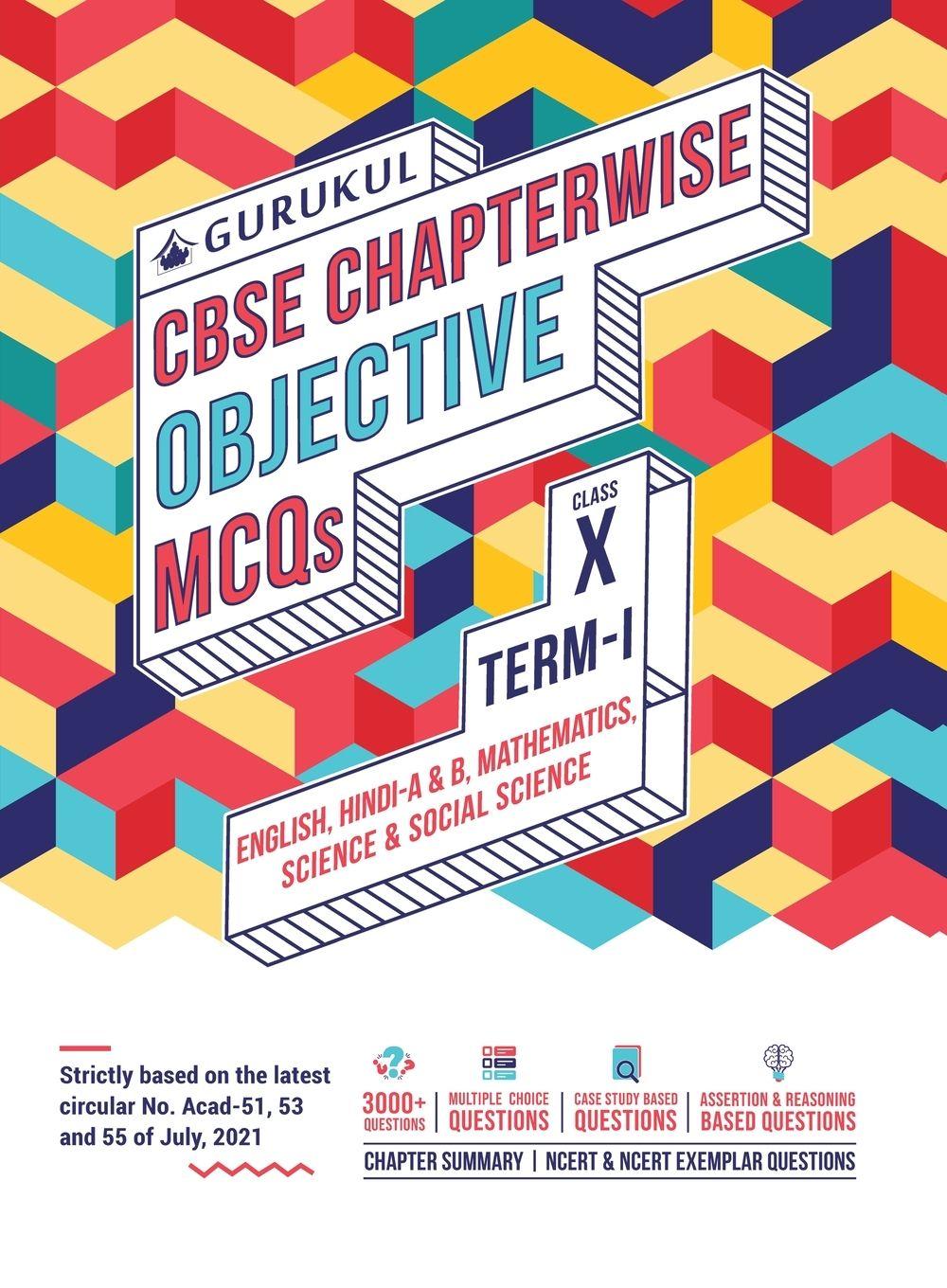 Kniha Chapterwise Objective MCQs Book for CBSE Class 10 Term I Exam Gurukul