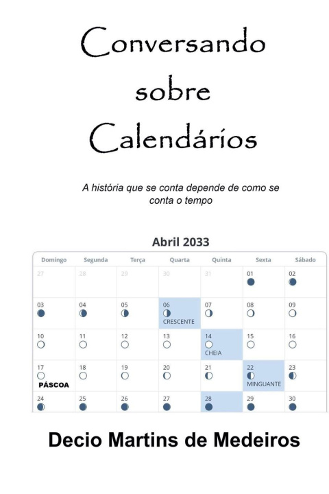 Knjiga Conversando sobre Calendários Decio Martins de Medeiros