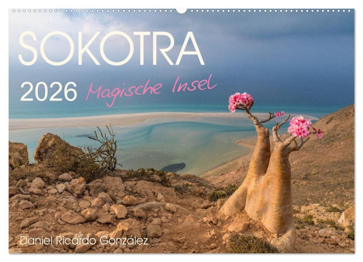 Kalendár/Diár SOKOTRA - Magische Insel (Wandkalender 2026 DIN A2 quer), CALVENDO Monatskalender Calvendo