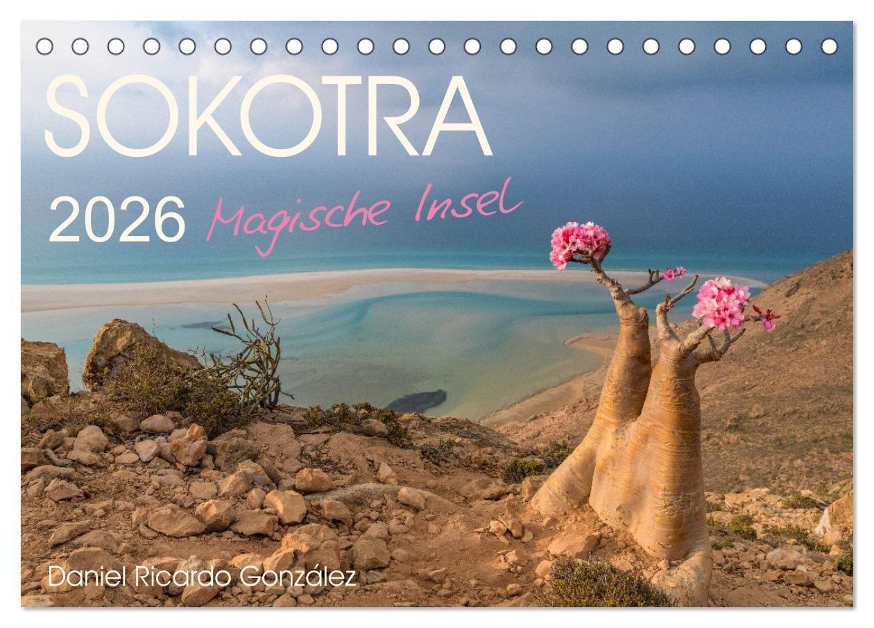 Kalendář/Diář SOKOTRA - Magische Insel (Tischkalender 2026 DIN A5 quer), CALVENDO Monatskalender Calvendo