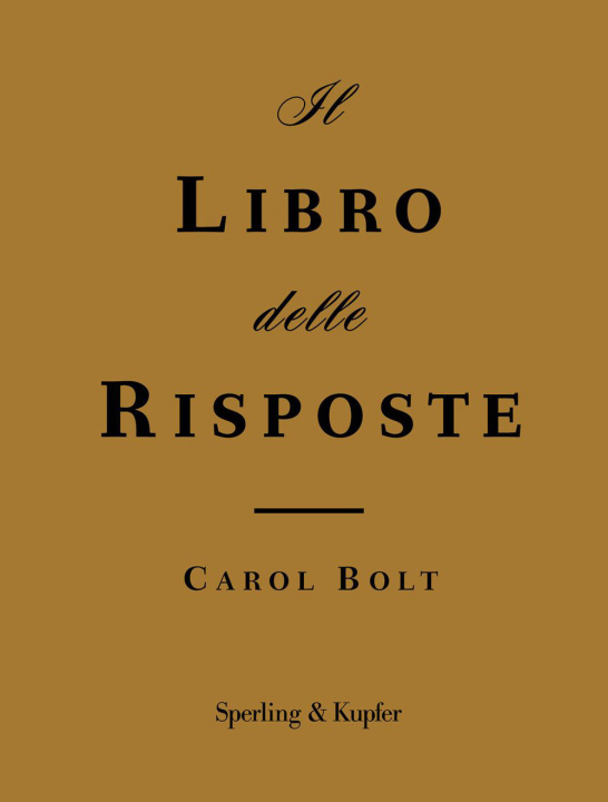 Knjiga libro delle risposte Carol Bolt