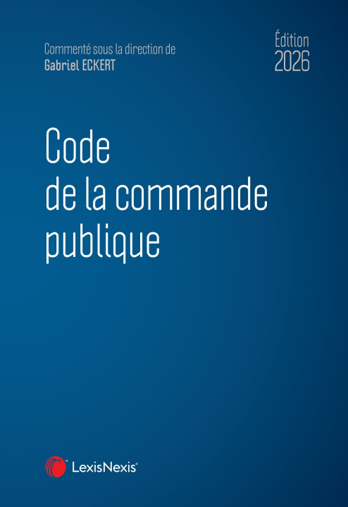 Book Code de la commande publique 2026 Gabriel Eckert