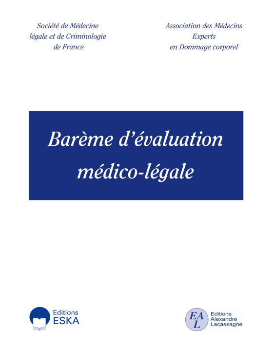 Kniha Barème d'évaluation médico-légale - édition 2026 