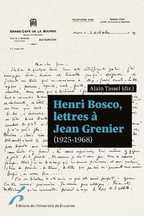 Libro Henri Bosco. Lettres à Jean Grenier (1925-1968) Bosco