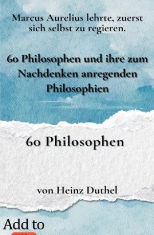 Kniha 60 Philosophen Heinz Duthel