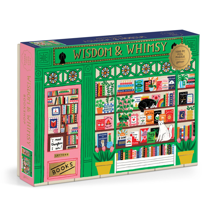 Hra/Hračka Wisdom & Whimsy Bookshop 1000 Piece Foil Puzzle GALISON