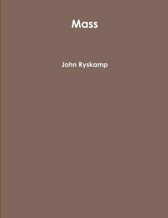 Book Mass John Ryskamp