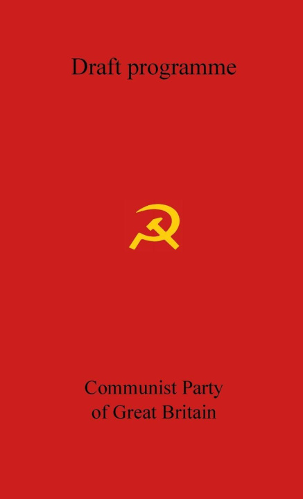 Knjiga CPGB Draft Programme Communist Party of Great Britain