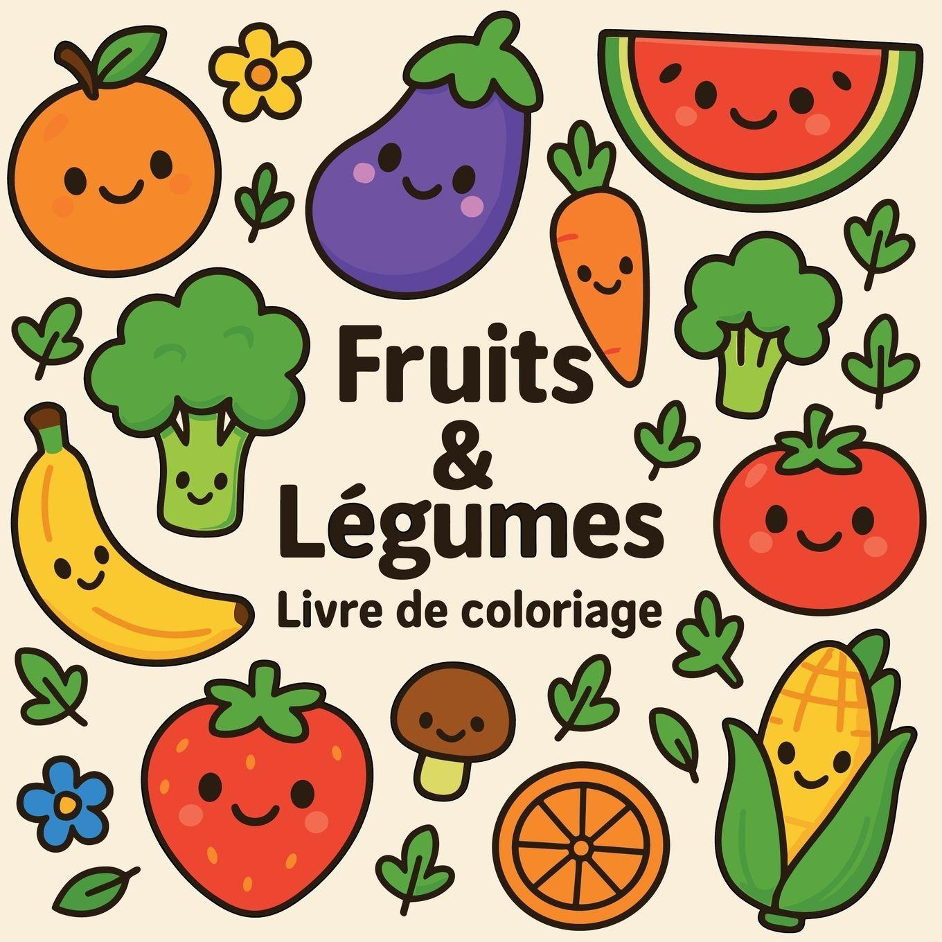 Knjiga Fruits & Légumes - Livre de coloriage 