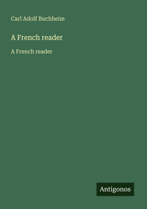 Kniha A French reader 