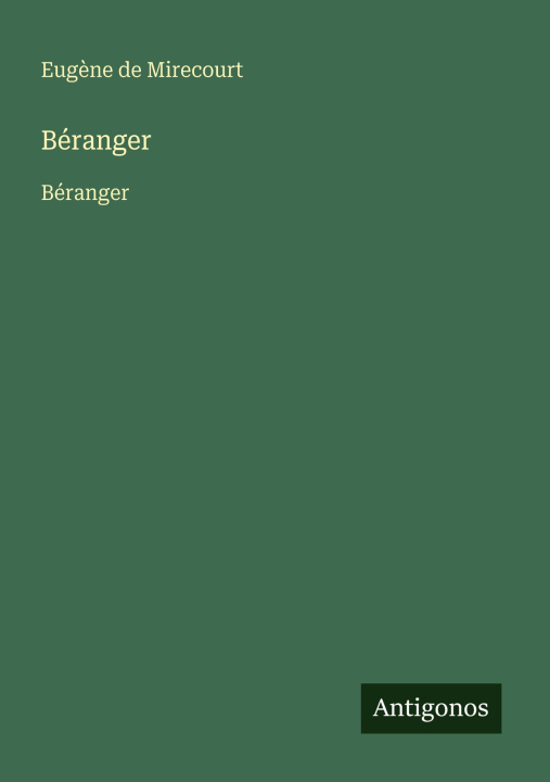 Kniha Béranger 