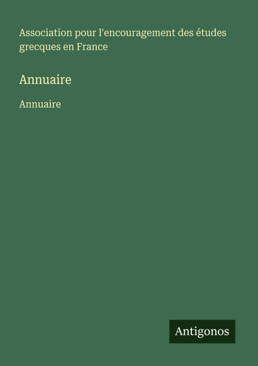 Kniha Annuaire 