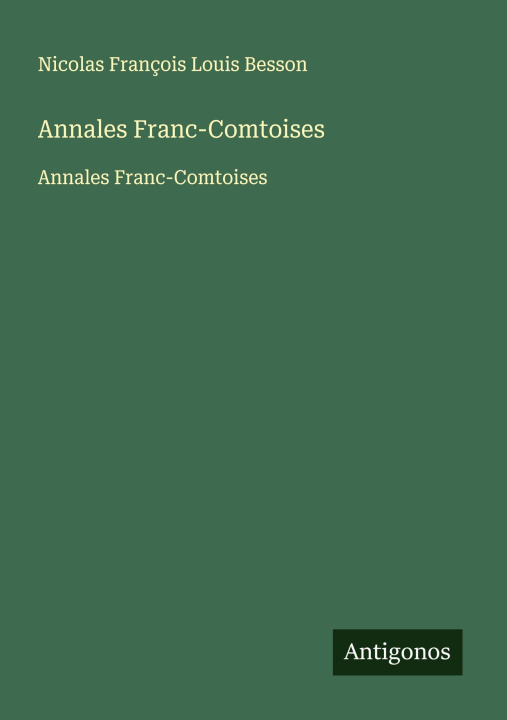 Knjiga Annales Franc-Comtoises 
