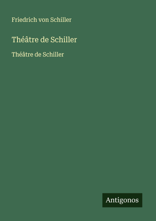 Knjiga Théâtre de Schiller 