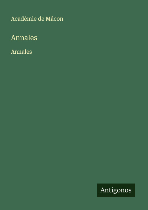 Kniha Annales 