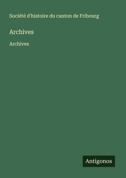 Kniha Archives 