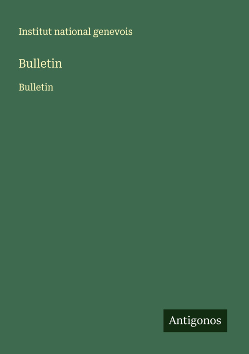 Kniha Bulletin 